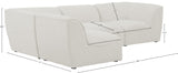 Miramar Modular Sectional: Luxurious Cream Linen Upholstery for Ultimate Comfort and Style