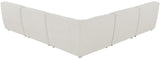 Miramar Modular Sectional: Luxurious Cream Linen Upholstery for Ultimate Comfort and Style