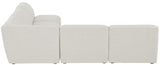 Miramar Modular Sectional: Luxurious Cream Linen Upholstery for Ultimate Comfort and Style