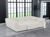 Miramar Modular Sectional: Luxurious Cream Linen Upholstery for Ultimate Comfort and Style