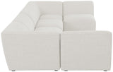 Miramar Modular Sectional: Luxurious Cream Linen Upholstery for Ultimate Comfort and Style