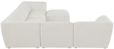 Miramar Modular Sectional: Luxurious Cream Linen Upholstery for Ultimate Comfort and Style