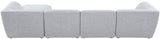 Miramar Modular Sectional Sofa - Soft Cream Linen Upholstery, Contemporary Design for Stylish Comfort