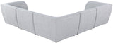 Miramar Modular Sectional Sofa - Soft Cream Linen Upholstery, Contemporary Design for Stylish Comfort