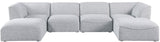 Miramar Modular Sectional Sofa - Soft Cream Linen Upholstery, Contemporary Design for Stylish Comfort