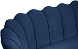 Gardenia Contemporary Loveseat with Deep Channel Tufting and Glam Gold Chrome Legs for Stylish Comfort