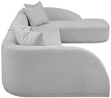 Rita 3-Piece Sectional Sofa - Cozy Fabric Living Room Furniture for Movie Nights and Relaxation