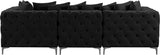 Tremblay Modular Sofa with Luxurious Velvet, Deep Button Tufting & Customizable Gold Chrome Legs