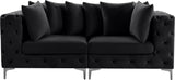 Tremblay Modular Sofa with Luxurious Velvet, Deep Button Tufting & Customizable Gold Chrome Legs