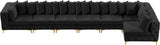 Tremblay Velvet Modular Sectional Sofa - Stylish Deep Button Tufting & Gold Chrome Legs Included