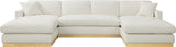 Johanna 3-Piece Sectional Sofa - Mid-Century Charm with Plush Comfort, Solid Wood Base & Cozy Design