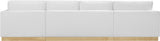 Johanna 3-Piece Sectional Sofa - Mid-Century Charm with Plush Comfort, Solid Wood Base & Cozy Design