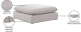 Mackenzie Contemporary Ottoman – Elegant Modular Design with Soft Upholstery for Stylish Spaces