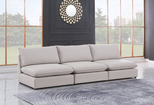 Mackenzie Modular Sofa: Versatile Seating with Soft Linen Texture for Stylish Contemporary Spaces