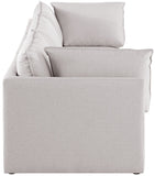 Mackenzie Modular Sofa: Versatile Seating with Soft Linen Texture for Stylish Contemporary Spaces