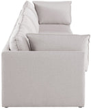 Mackenzie Modular Sofa: Versatile Seating with Soft Linen Texture for Stylish Contemporary Spaces