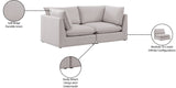 Mackenzie Modular Sofa: Versatile Seating with Soft Linen Texture for Stylish Contemporary Spaces
