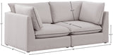 Mackenzie Modular Sofa: Versatile Seating with Soft Linen Texture for Stylish Contemporary Spaces