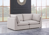 Mackenzie Modular Sofa: Versatile Seating with Soft Linen Texture for Stylish Contemporary Spaces