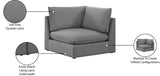 Mackenzie Corner Chair – Elegant Linen Textured Upholstery for Contemporary Living Spaces