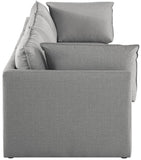 Mackenzie Modular Sofa: Versatile Seating with Soft Linen Texture for Stylish Contemporary Spaces