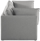 Mackenzie Modular Sofa: Versatile Seating with Soft Linen Texture for Stylish Contemporary Spaces