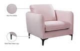 Poppy Black Velvet Chair - Luxurious Contemporary Design with Plush Support & Stylish Matte Legs