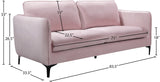 Poppy Black Velvet Sofa - Chic Contemporary Design with Plush Comfort and Stylish Matte Black Legs