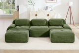 MIA 117'' 3-Seater Sofa with 2 Ottomans