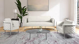 Casa Velvet Contemporary Sofa - Modern Design with Soft Touch, Chrome Frame, and Eye-Catching Style