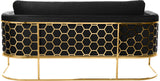 Casa Velvet Contemporary Sofa - Modern Design with Soft Touch, Chrome Frame, and Eye-Catching Style