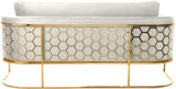 Casa Velvet Contemporary Sofa - Modern Design with Soft Touch, Chrome Frame, and Eye-Catching Style