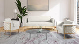 Casa Velvet Contemporary Sofa - Modern Design with Soft Touch, Chrome Frame, and Eye-Catching Style