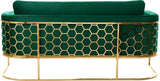 Casa Velvet Contemporary Sofa - Modern Design with Soft Touch, Chrome Frame, and Eye-Catching Style