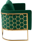 Casa Velvet Contemporary Sofa - Modern Design with Soft Touch, Chrome Frame, and Eye-Catching Style