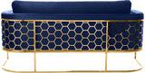 Casa Velvet Contemporary Sofa - Modern Design with Soft Touch, Chrome Frame, and Eye-Catching Style