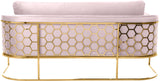Casa Velvet Contemporary Sofa - Modern Design with Soft Touch, Chrome Frame, and Eye-Catching Style