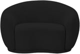 Hyde Contemporary Chair - Plush Rounded Back in Soft Boucle Upholstery for Stylish Living Spaces
