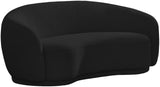 Hyde Contemporary Loveseat with Chic Rounded Back, Plush Comfort, and Stylish Modern Design