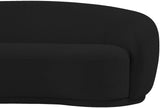 Hyde Contemporary Loveseat with Chic Rounded Back, Plush Comfort, and Stylish Modern Design