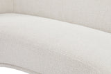 Hyde Contemporary Loveseat with Chic Rounded Back, Plush Comfort, and Stylish Modern Design