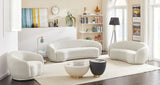 Hyde Contemporary Loveseat with Chic Rounded Back, Plush Comfort, and Stylish Modern Design