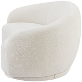 Hyde Contemporary Loveseat with Chic Rounded Back, Plush Comfort, and Stylish Modern Design