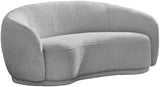 Hyde Contemporary Loveseat with Chic Rounded Back, Plush Comfort, and Stylish Modern Design