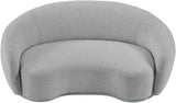 Hyde Contemporary Loveseat with Chic Rounded Back, Plush Comfort, and Stylish Modern Design