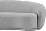 Hyde Contemporary Loveseat with Chic Rounded Back, Plush Comfort, and Stylish Modern Design