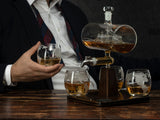 (CANADA ONLY) Antique Ship Decanter Set by The Wine Savant