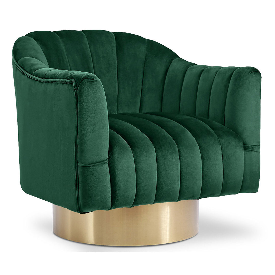 Farrah Velvet Swivel Chair