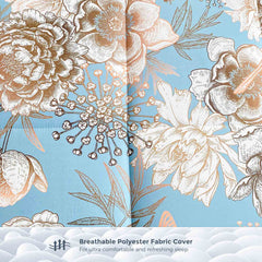 MAXYOYO Padded Japanese Floor Mattress,  Floral Printed Futon Mattress Folding Sleeping Pad