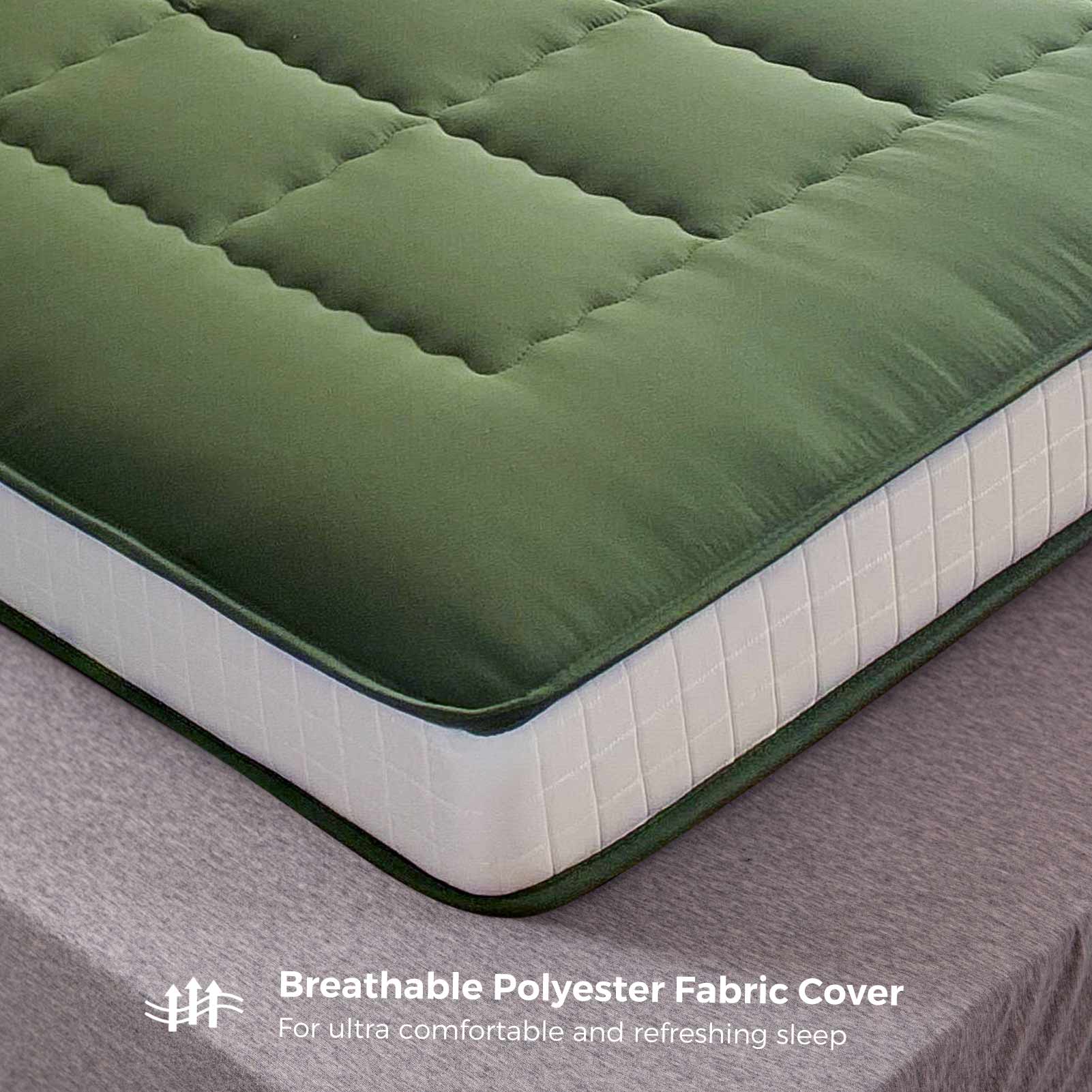 MAXYOYO Padded Japanese Floor Mattress, Green Foldable Roll Up Futon Mattress